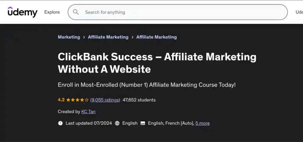 ClickBank Affiliate Marketing Success