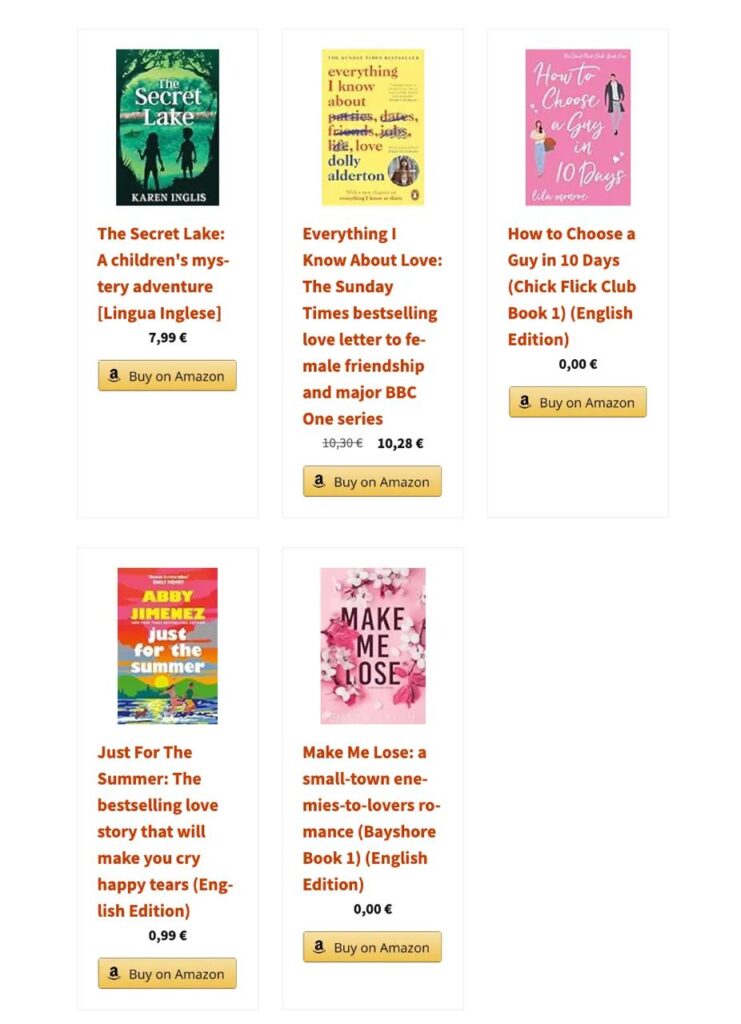 AzonPress bestseller list