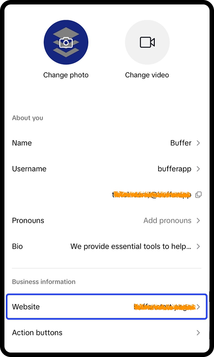 how to add a website link on TikTok
