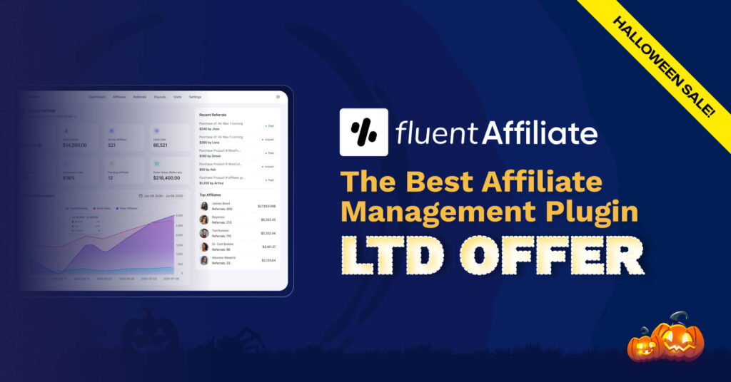 FluentAffliate halloween deal