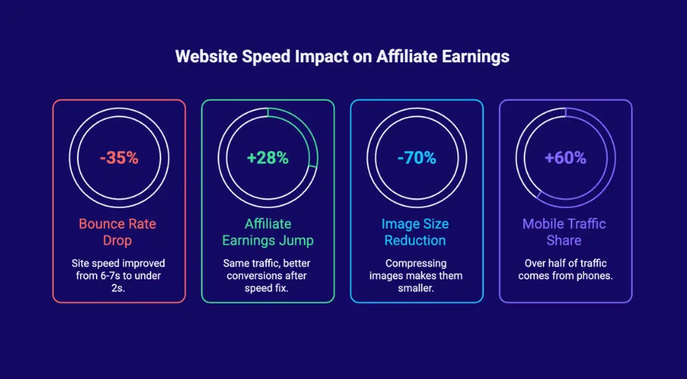 website speed impact on affiliate website