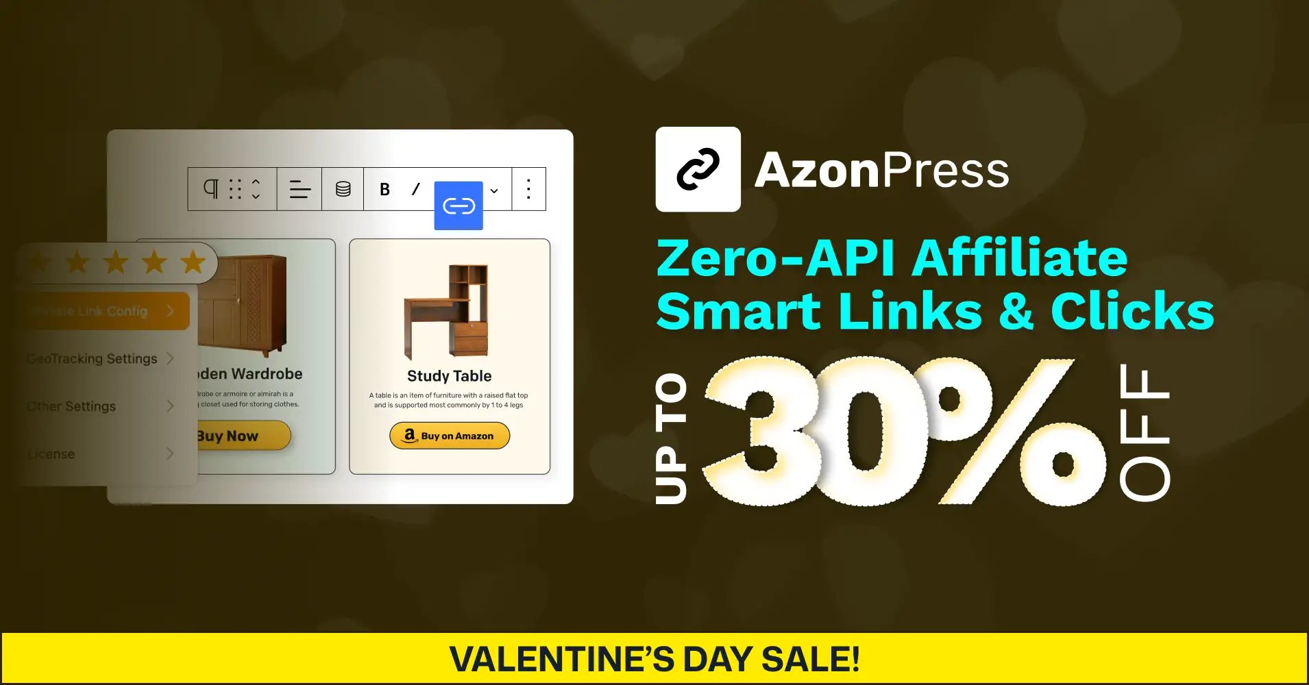 azonpress valentine's day discount header