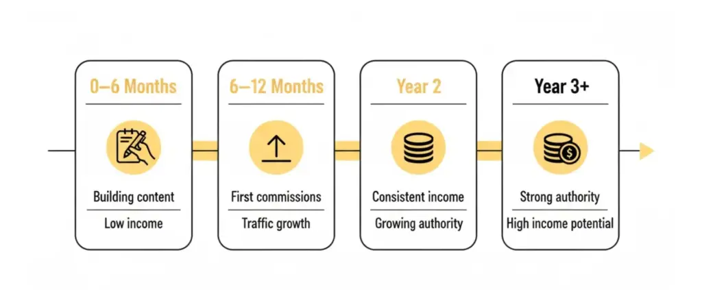 affiliate marketing income