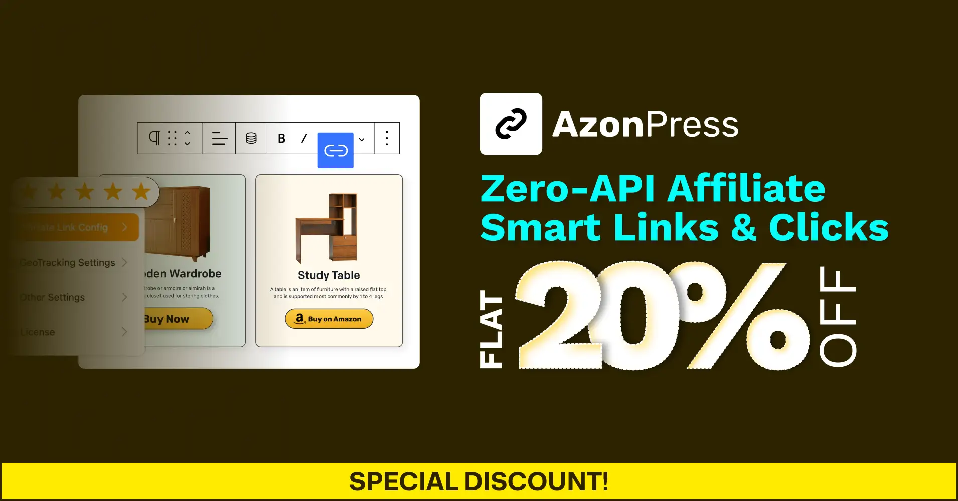 azonpress special discount header