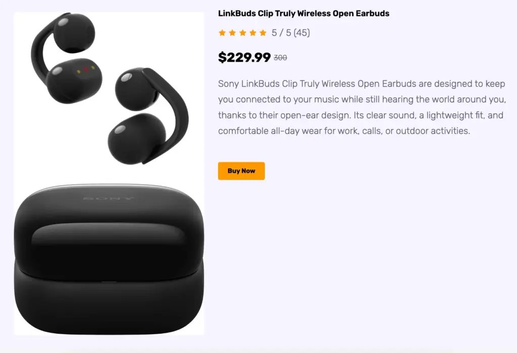 manual custom product table