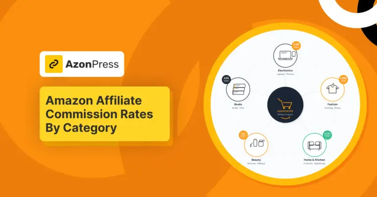 amazon affiliate commission rates by category 2026