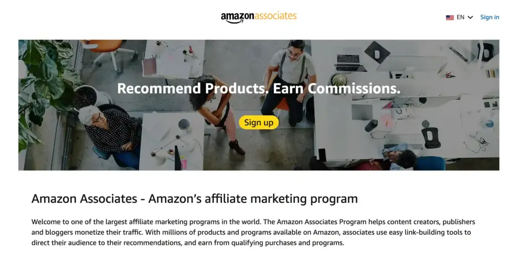 amazon affiliate program
