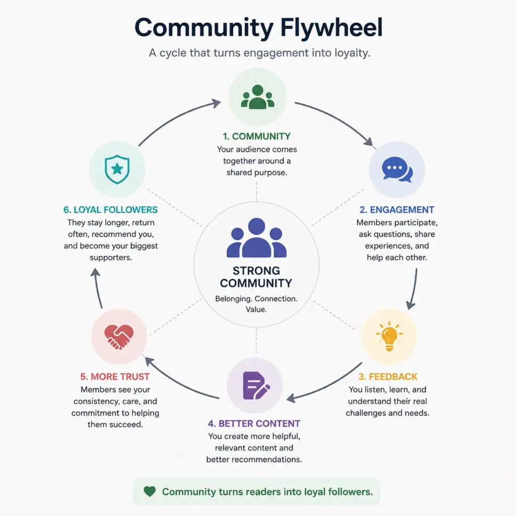 community flyweel as customer retention strategy